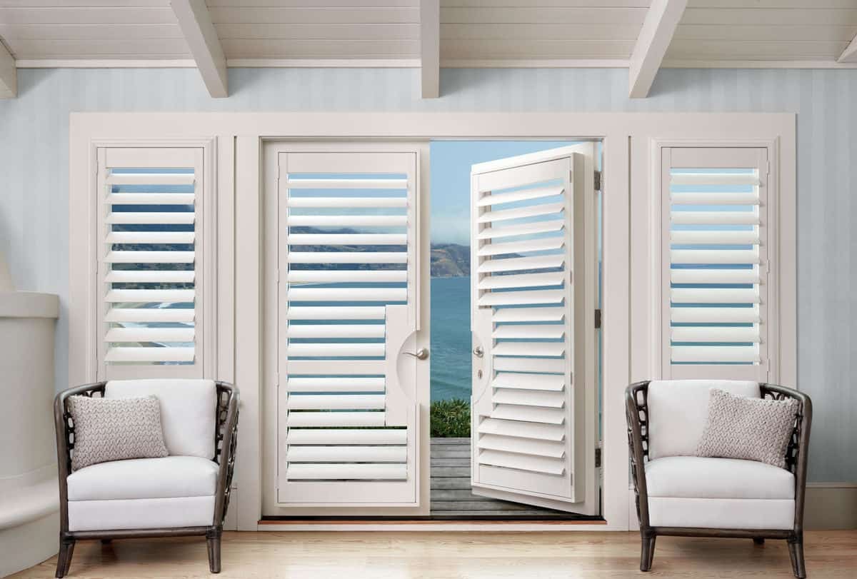 Hunter Douglas Palm Beach™ Polysatin™ Shutters, best shutters for homes, near San Carlos, California (CA)