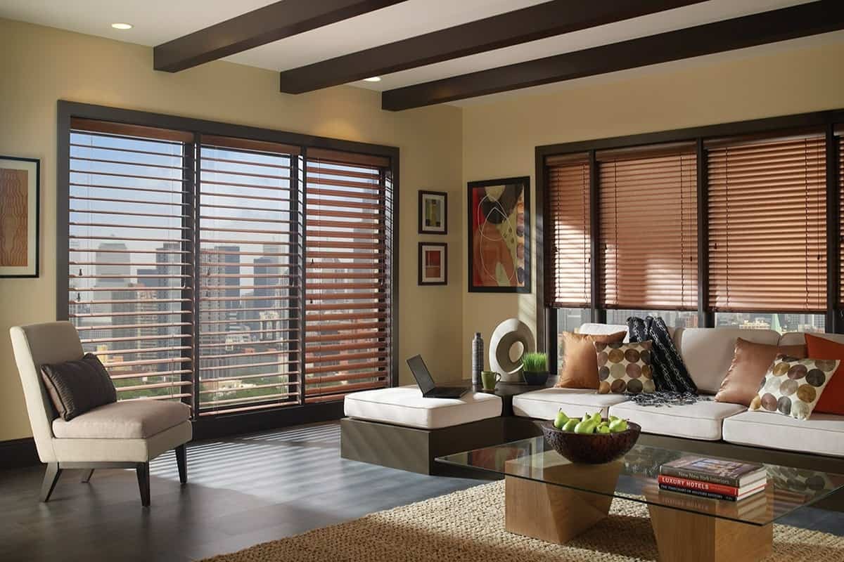 Choosing new window blinds, Hunter Douglas Modern Precious Metals® Aluminum Blinds near San Carlos, California (CA)