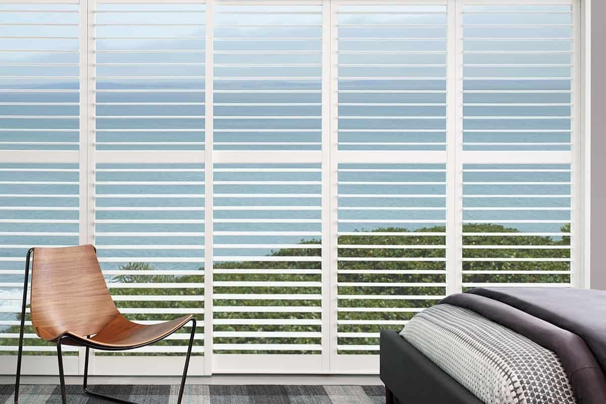 Hunter Douglas Palm Beach™ Polysatin™ Shutters, upgrading your windows, near San Carlos, California (CA)