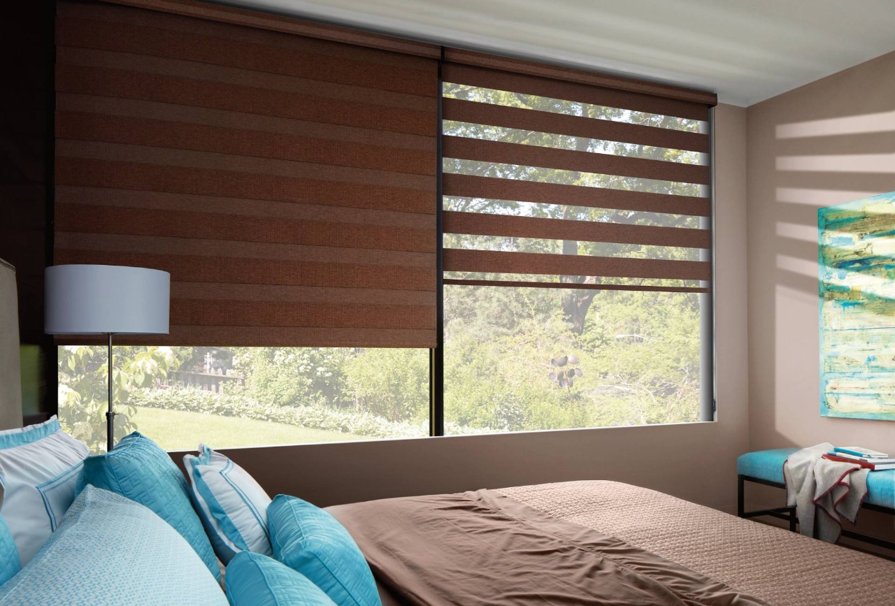 Hunter Douglas Designer Banded Shades near Burlingame, Los Altos, Menlo Park, and San Carlos, California (CA)