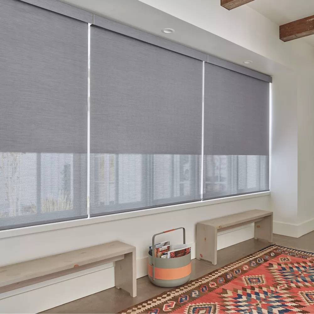 Hunter Douglas Designer Roller Shades with Duolite® at Rebarts Blinds & Shades near Burlingame, CA